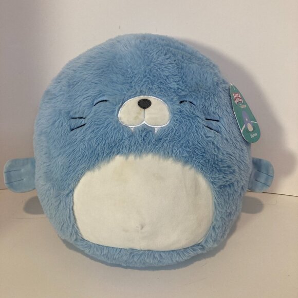 Squishmallows Harvey the Walrus 12" Fuzz A Mallow Stuffed Plush With Tag - Picture 1 of 14